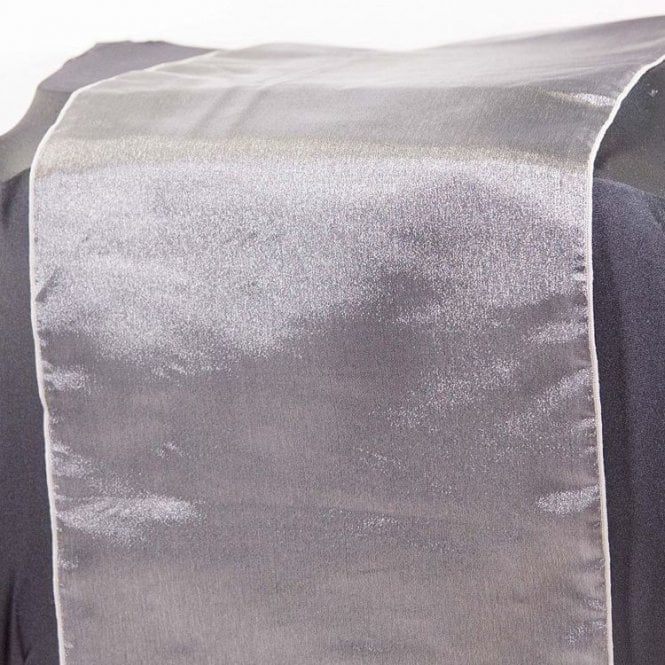 Organza Table Runner Light Silver