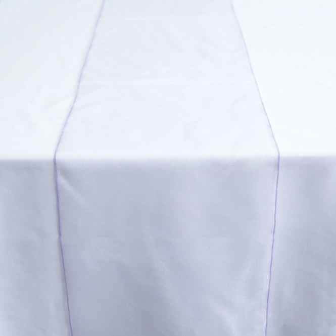 Organza Table Runner Lilac