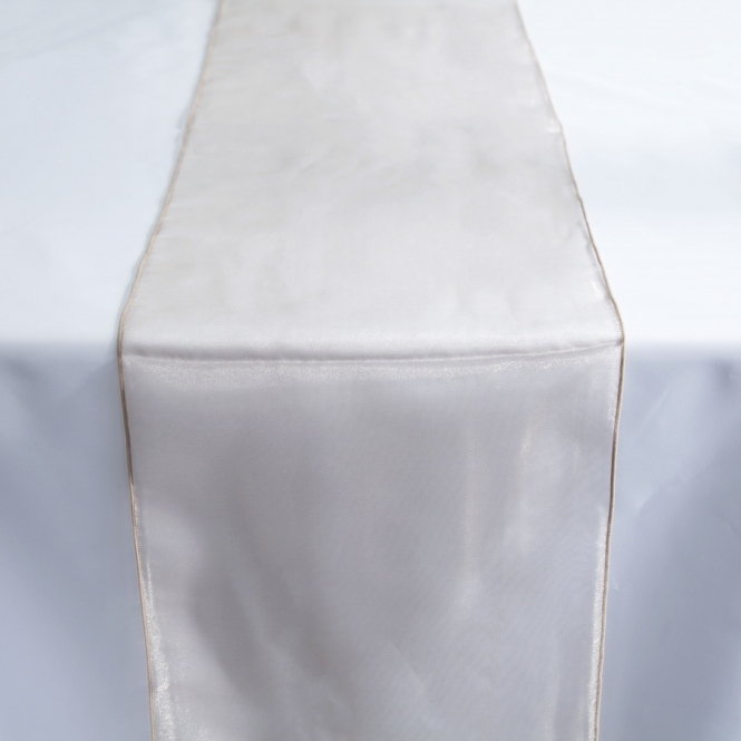 Organza Table Runner Mocha