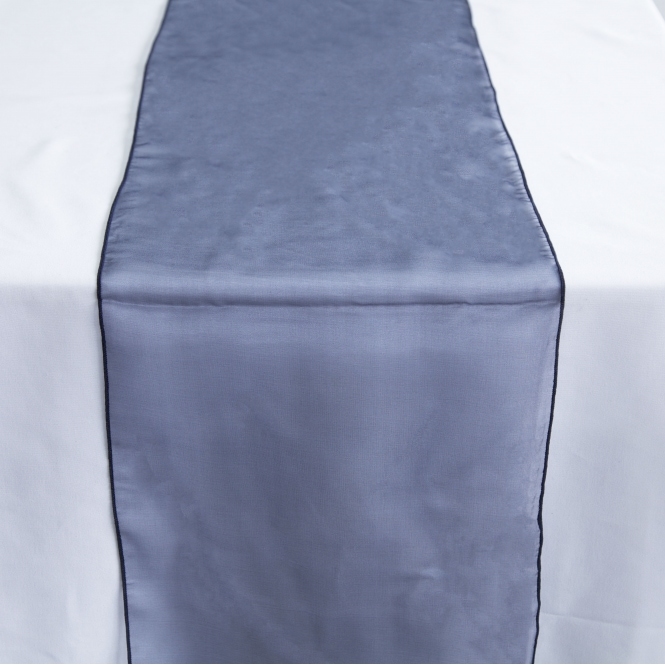 Organza Table Runner Navy