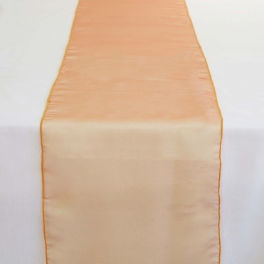 Organza Table Runner Orange/Gold