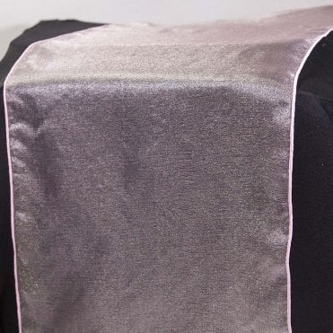 Organza Table Runner Peppermint Pink