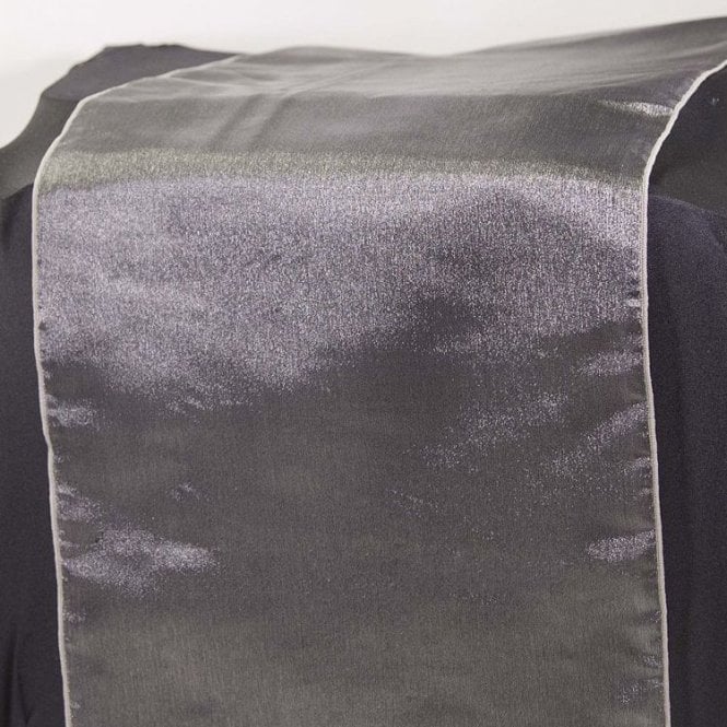 Organza Table Runner Platinum