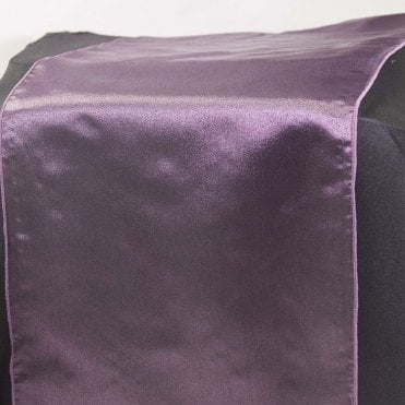 Organza Table Runner Plum