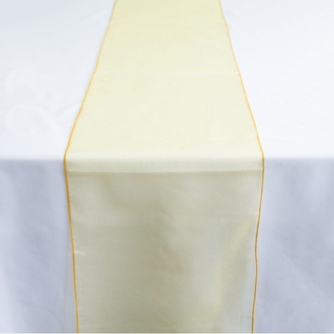 Organza Table Runner Real Gold