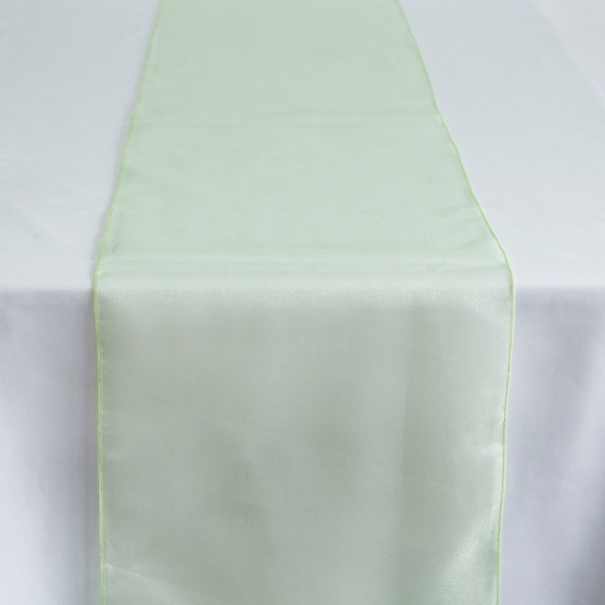 Organza Table Runner Sage