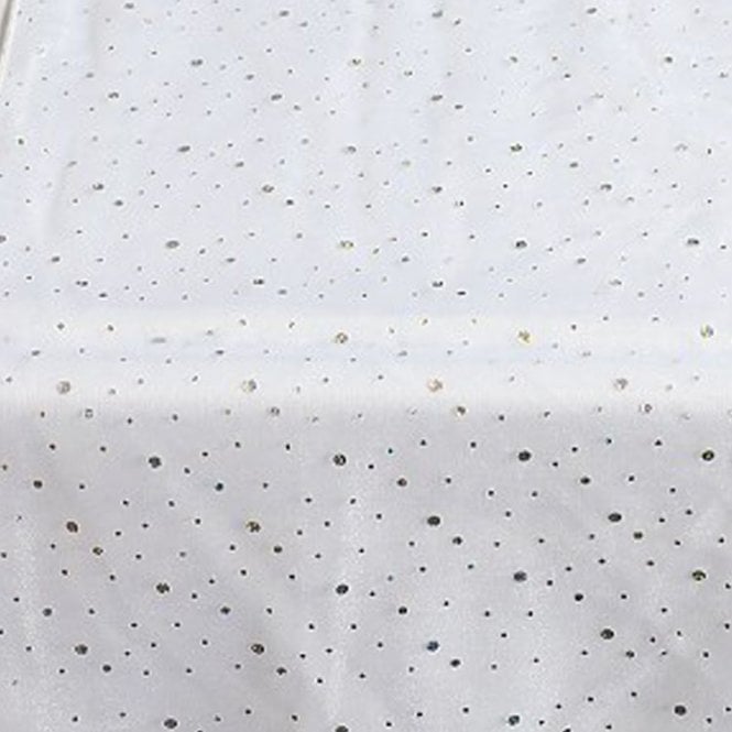 Organza Table Runners Hologram White