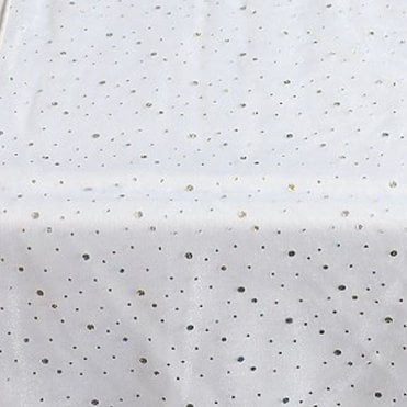 Organza Table Runners Hologram White