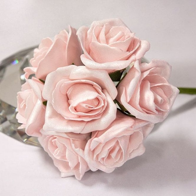 Pale Pink Foam Rose Bunches 42 Roses