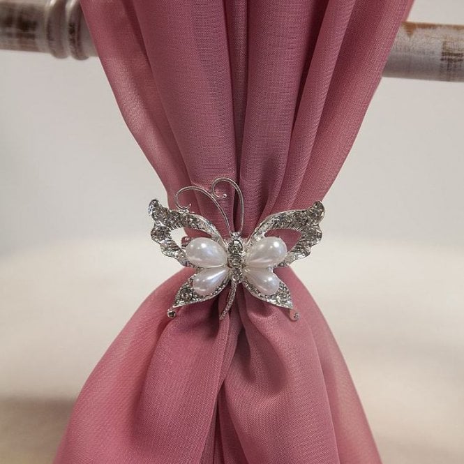 Pearl Butterfly Brooch 6 Pack