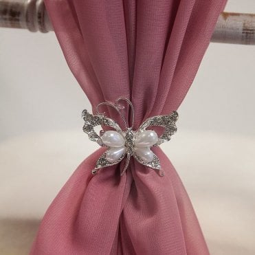 Pearl Butterfly Brooch 6 Pack
