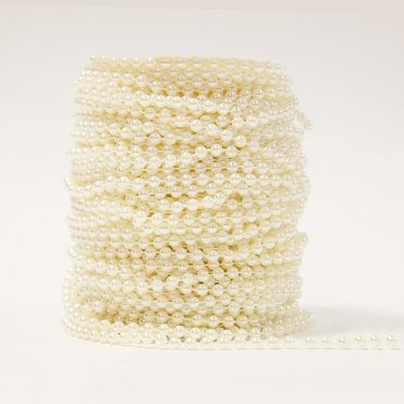 Pearl String Garland Reels Cream