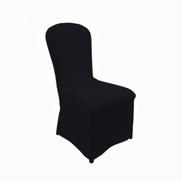 Poly Chair Cover Banquet Black