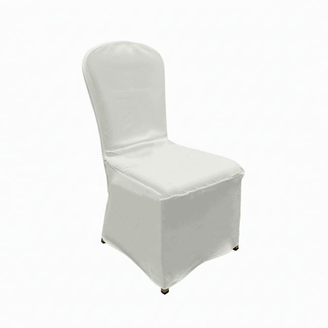 Poly Chair Cover Banquet Ivory