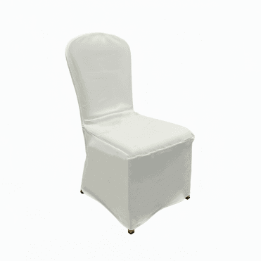 Poly Chair Cover Banquet Ivory