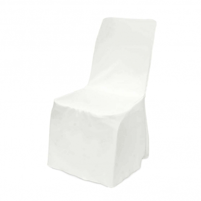 Poly Visa Cover With Pleats Small White