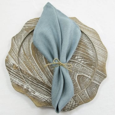 Premium Linen Napkins Dusty Blue