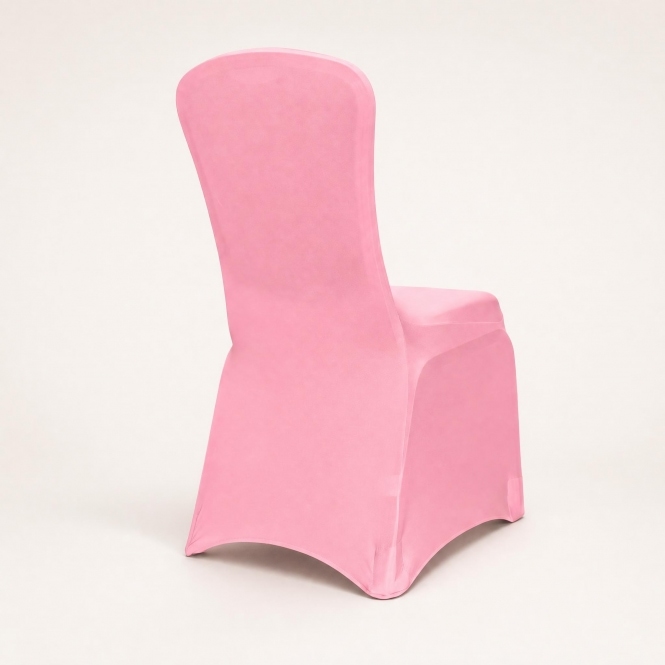 Premium Spandex Lycra Chair Cover Pink - Pack of 20