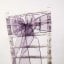 Organza Sash Plum 20 X 275