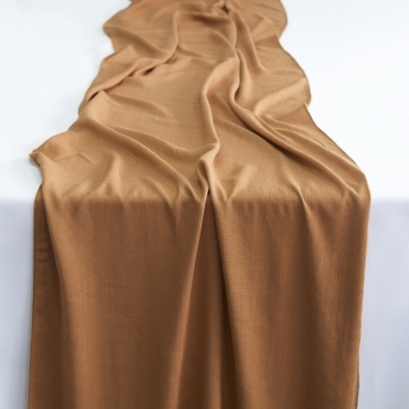 Rayon Slub Table Runner Terracotta
