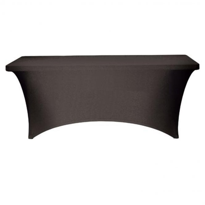 Rectangle Lycra Table Cloths With Arch Black