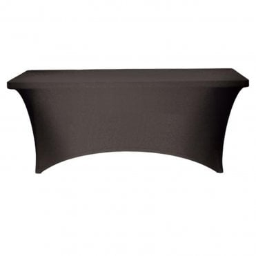 Rectangle Lycra Table Cloths With Arch Black