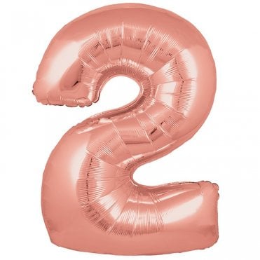 Rose Gold Balloon Number 2