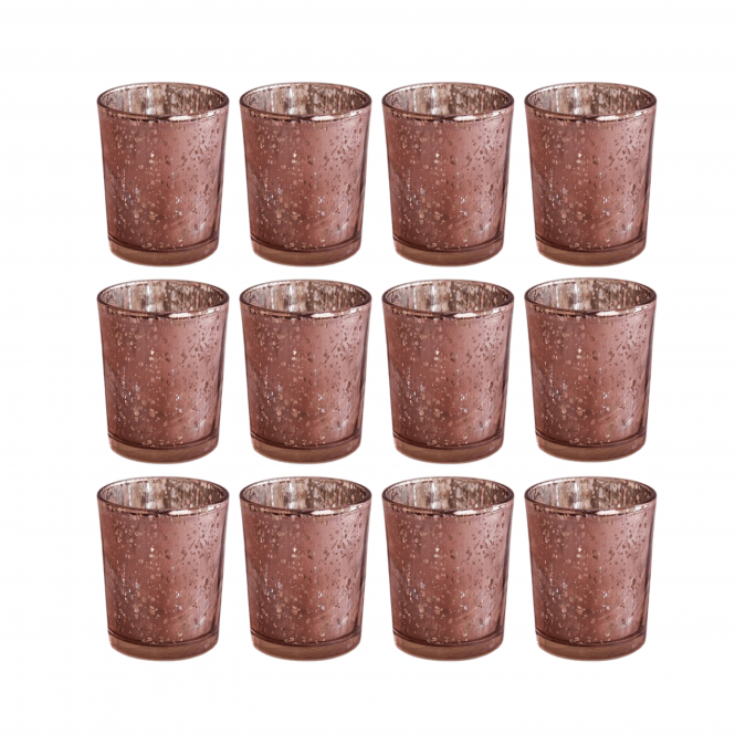 Rose Gold Tealight Holder Small - 12 pack