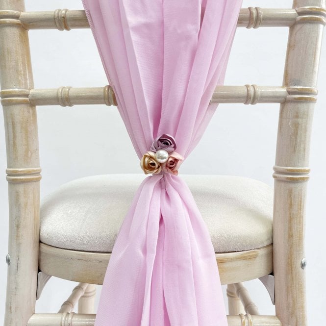 Rose Pin Button Hole Pearl Pin 6 Pack