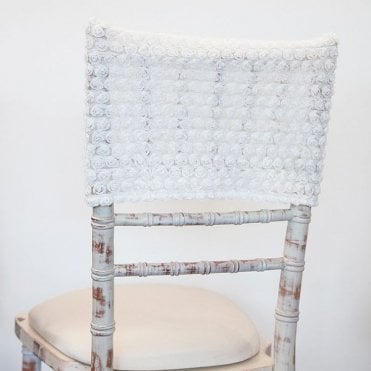 Rosette Chivari Chair Cap Ivory