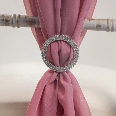 Round Diamante Brooch 6 Pack