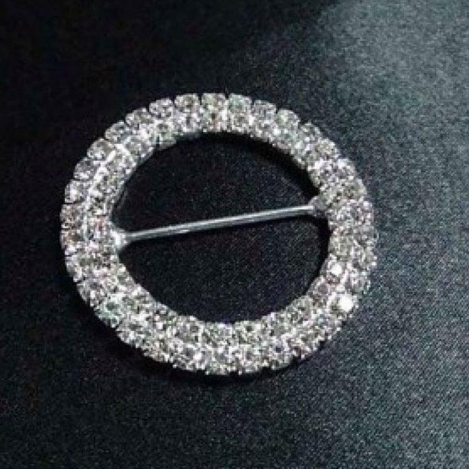 Round Diamante Buckle 6 Pack