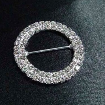 Round Diamante Buckle 6 Pack