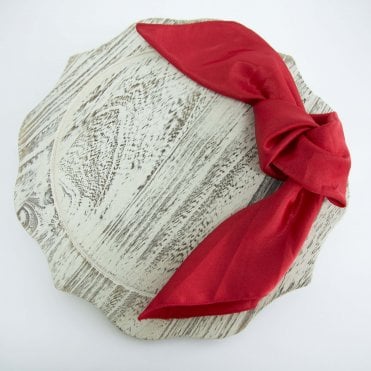 Satin Napkin Christmas Red