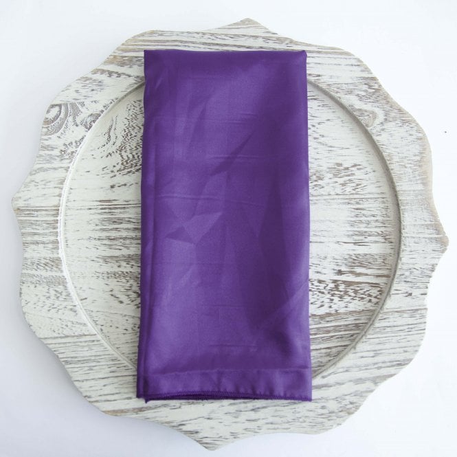Satin Napkin Purple