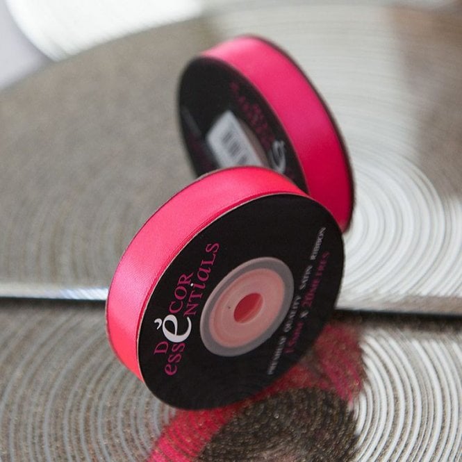 Satin Ribbon 10 x 20 Florenscent Pink