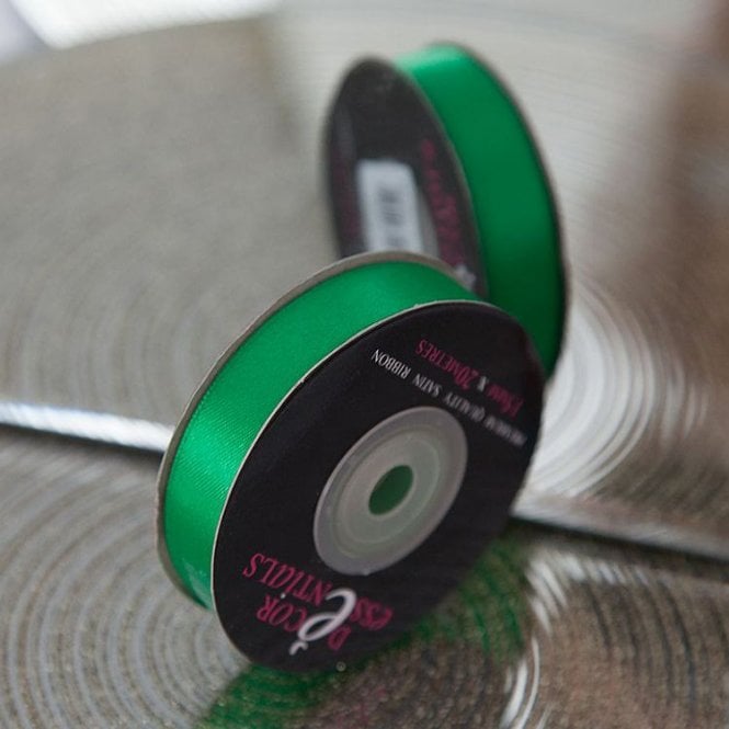 Satin Ribbon 10 x 20 Kelly Green