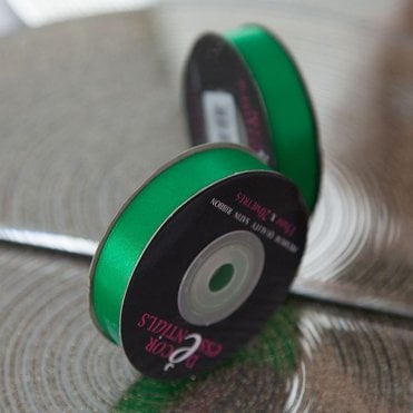 Satin Ribbon 10 x 20 Kelly Green