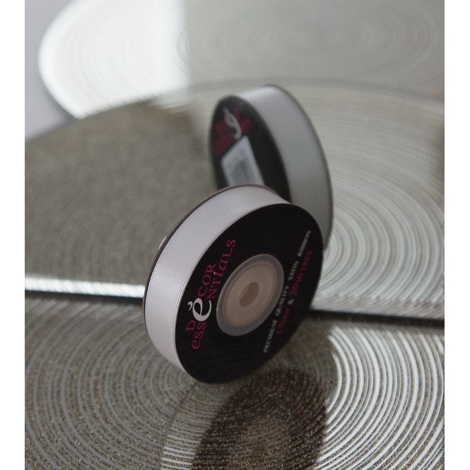 Satin Ribbon 10 x 20 Light Silver