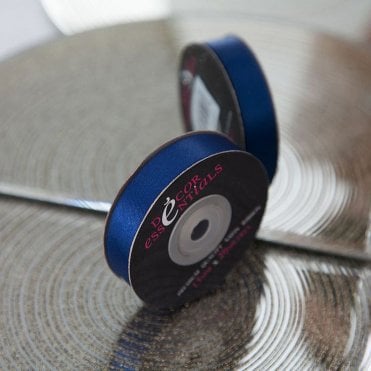 Satin Ribbon 10 x 20 Midnight Blue