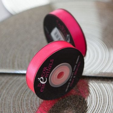 Satin Ribbon 15 x 20 Florenscent Pink