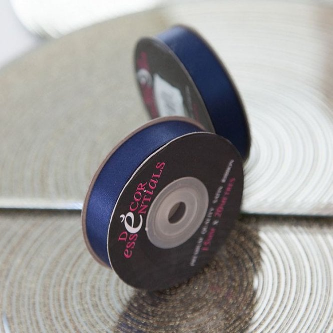 Satin Ribbon 15 x 20 Navy Blue