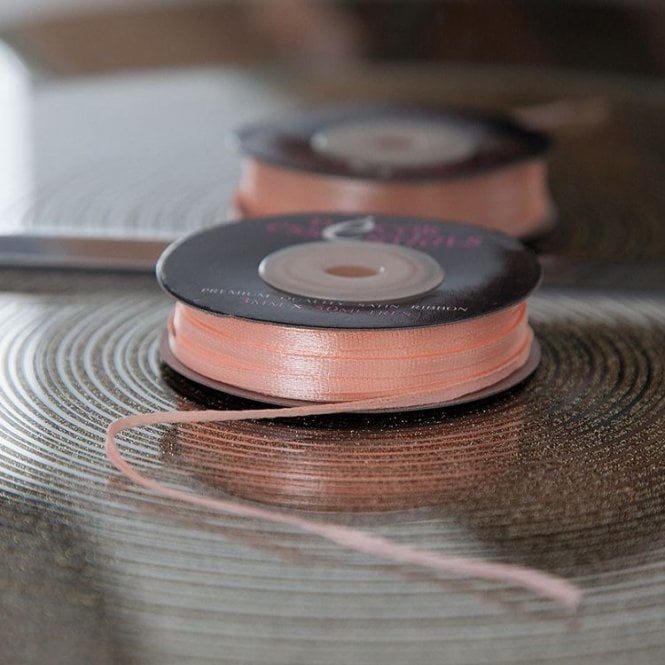 Satin Ribbon 3 x 50 Peach