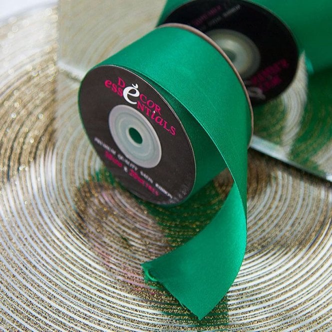 Satin Ribbon 38 x 20 Emerald Green