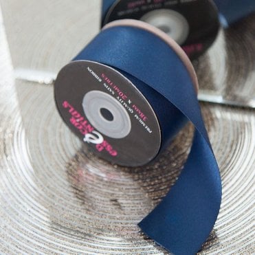 Satin Ribbon 38 x 20 Midnight Blue