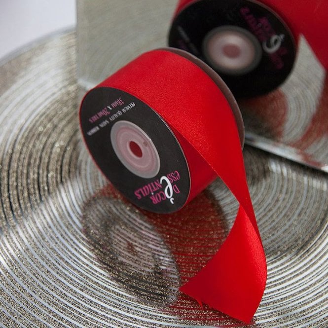 Satin Ribbon 38 x 20 Red