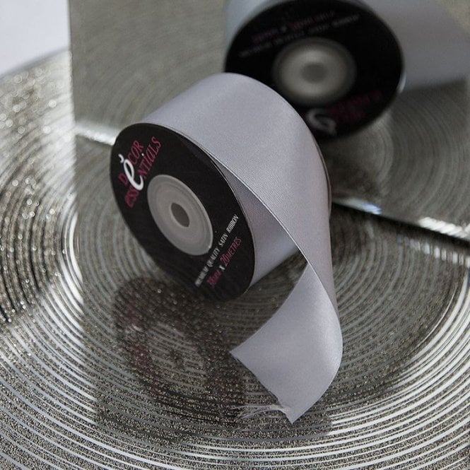 Satin Ribbon 38 x 20 Silver
