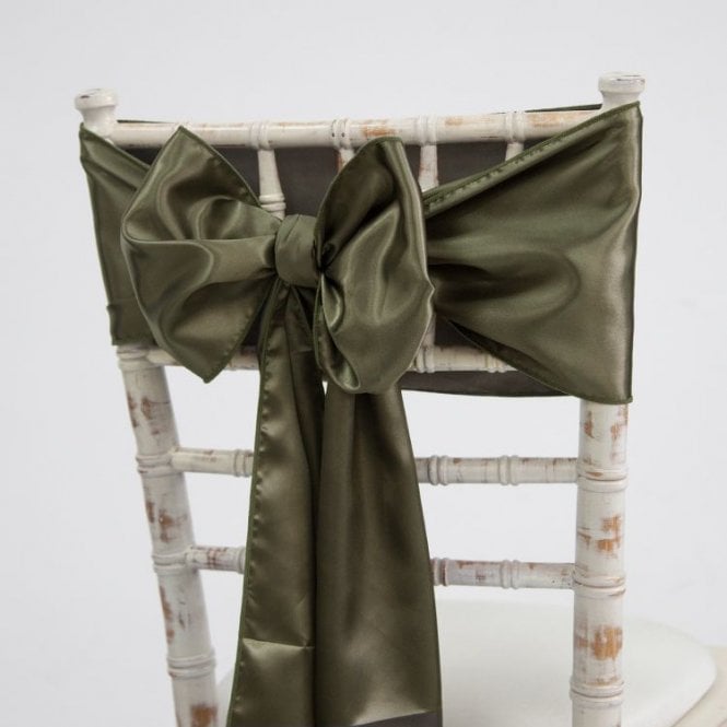 Satin Sash Burnt Olive