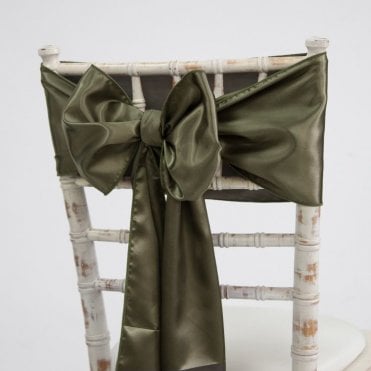 Satin Sash Burnt Olive