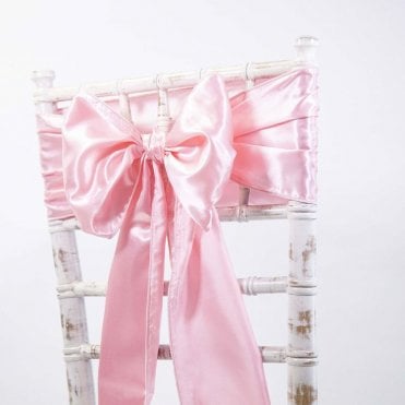 Satin Sash Candy Pink - Pack of 100